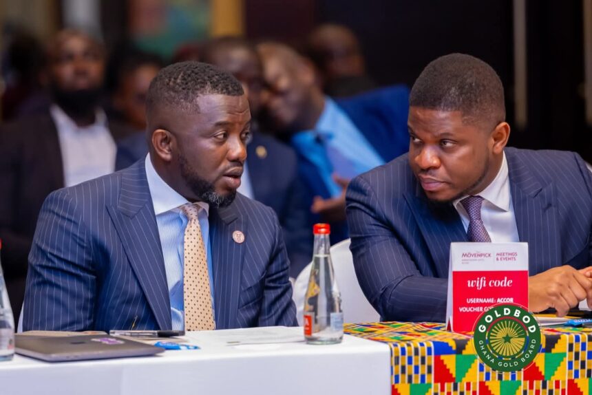 Sammy Gyamfi-GGoldBod CEO, right