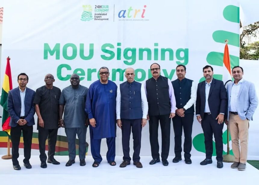 Strengthening India–Ghana collaboration for sustainable development. 