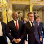 African Business Mogul Tony Elumelu dines with French President Macron