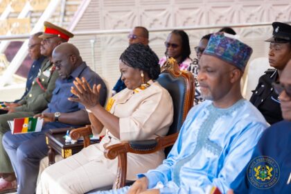 Professor Naana Jane presides over Change of Guards at Presidency