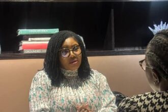 Ghana's Minister for Gender, Children and Social Protection, Dr. Agnes Naa Momo Lartey, meets Dr. Magda Robalo, Interim Executive Director of Women in Global Health (WGH), on sidelines of 70th Session of the United Nations Commission on the Status of Women (CSW70) in New York.