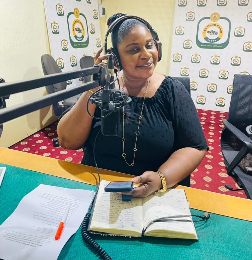 Rebecca Ekpe-Editor in Chief at Ghana Broadcasting Corporation (GBC) Radio Studios in Accra-(2025)