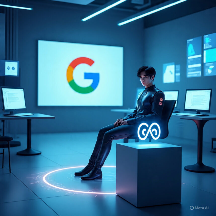 AI generated Image of Google & Meta