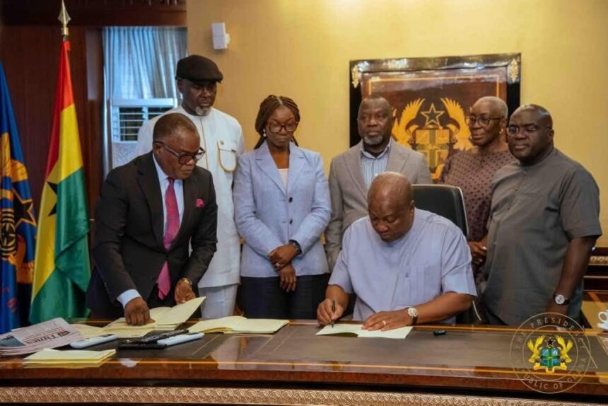 President John Mahama at Presidency