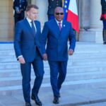 President John Mahama (Right) & President Emmanuel Macron (Left)