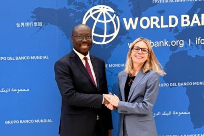 Finance Minister Ato Forson with Anna Bjerde, Managing Director for Operations at World Bank in DC.