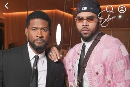 Usher Raymond and Chris Brown