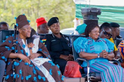 Vice President Jane Naana Opoku Agyemang in Nadoli -Kaleo District.