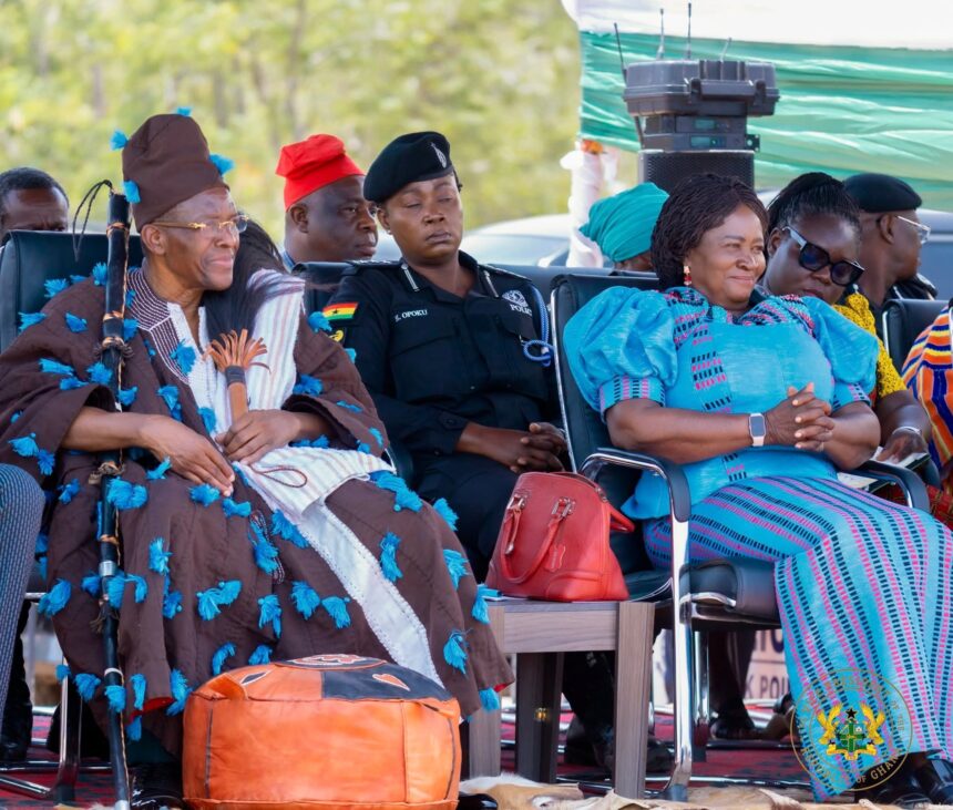 Vice President Jane Naana Opoku Agyemang in Nadoli -Kaleo District.