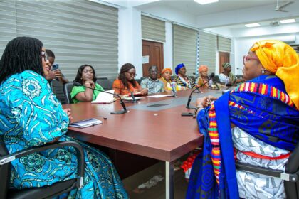 Dr. Agnes Naa Momo Lartey in talks with Queen Mothers.