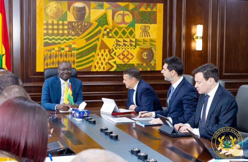 Dr. Ato Forson with team of IMF Officials.