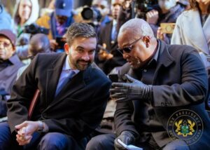 John Mahama with New York Mayor Zohran Mandani.