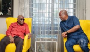 President John Mahama and Former President Nana Akufo Addo in Kwahu