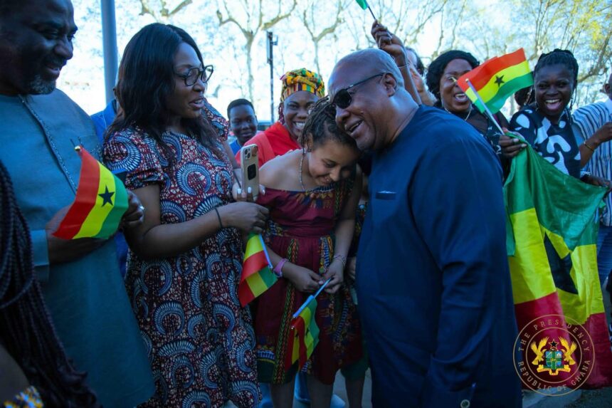 President Mahama in France