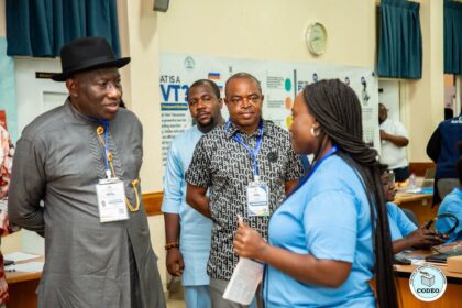 Election Observers with Goodluck Jonathan in Benin