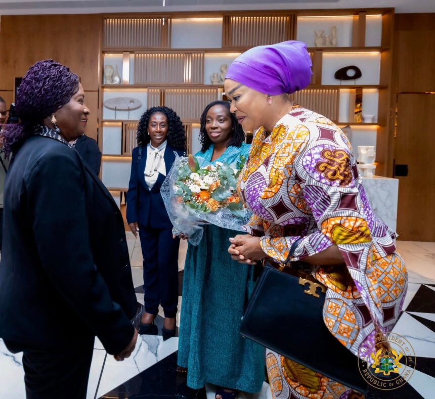 Vice President Jane Naana Opoku Agyemang in Barcelona