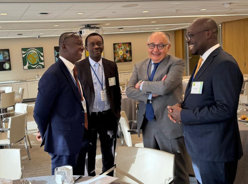 Finance Minister Ato Forson-Right with investors in US.