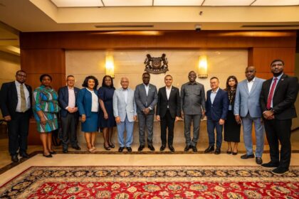 Deputy Ministervof Foreign Affairs, Gyakye Quayson holds discussions with Minister of State for Foreign Affairs and Social and Family Development of Republic of Singapore, Zhulkarmain Abdul Rahim in Singapore.