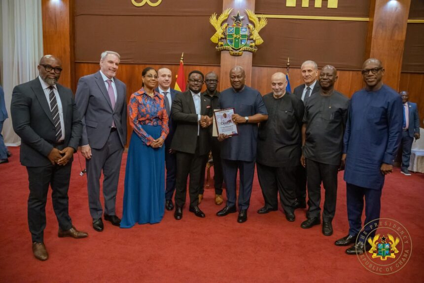 Ghana CEO Network at the Presidency led by Ernest De-Graft -Egyir.