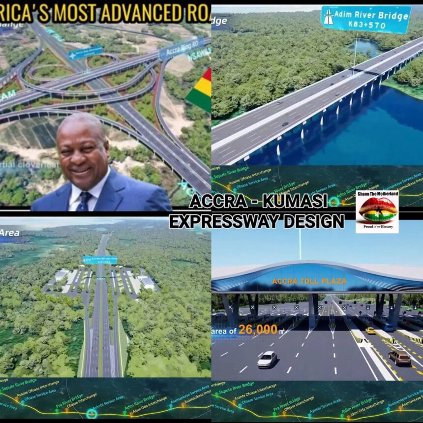 Construction of Accra- Kumasi Expressway begins.