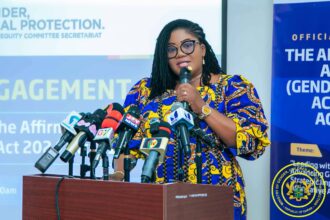 Dr. Naa Momo Lartey, Gender Minister.