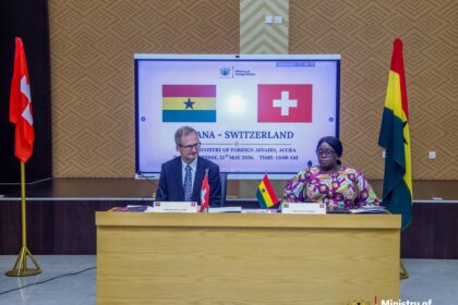 Chief Director, Ministry of Foreign Affairs, Ambassador Khadija Iddrissu and Deputy State Secretary, Head of the Africa Division, Federal Department of Foreign Affairs, Ambassador Philipp Stalder, hold Ghana-Swiss political Talks in Accra.