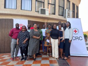 Journalists and facilitators, after a Training Exercise in Humanity Reporting in Accra.