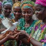 Illustration of Women and Peace Building-Chat GPT