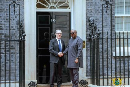President John Mahama and UK PM Kier Stirmer in London