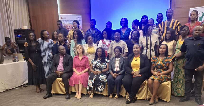 Participants at the NETRIGHT-Ghana workshop-Rebecca Ekpe-GJA VP in yellow.