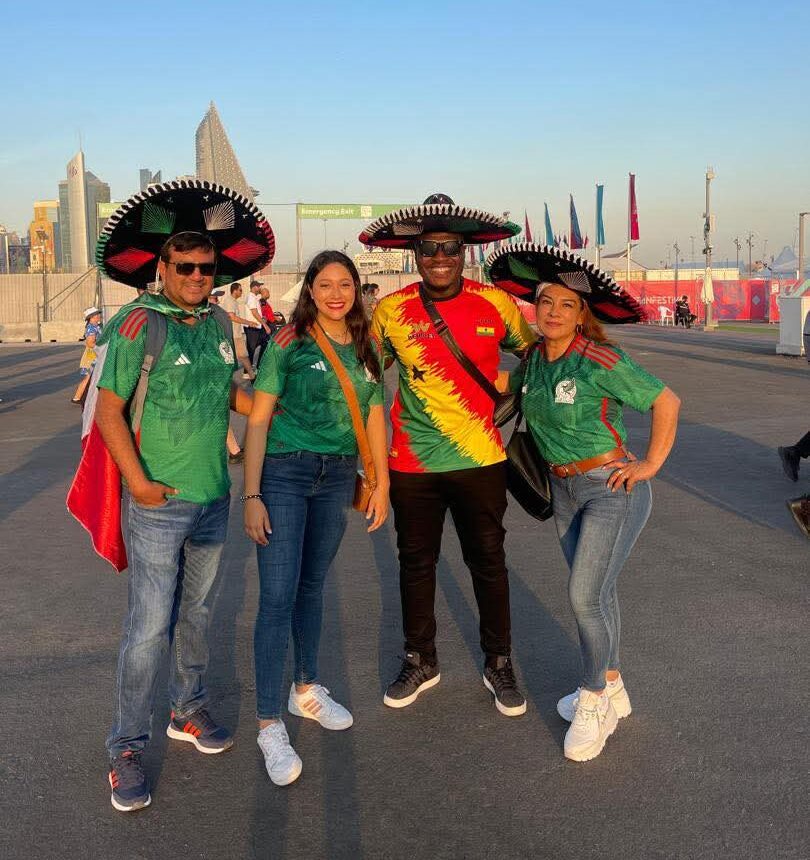 Football fans at the World Cup-Opening Game.