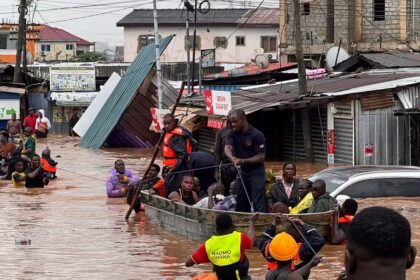 Flooding in Accra, Ghana.
