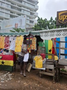 World Cup paraphernalia at Oxford Street Osu in Accra., Ghana
