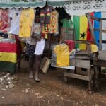 World Cup paraphernalia at Oxford Street Osu in Accra., Ghana