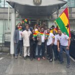 Ghana Embassy Staff in Tokyo Rally Behind Black Stars During FIFA World Cup Match