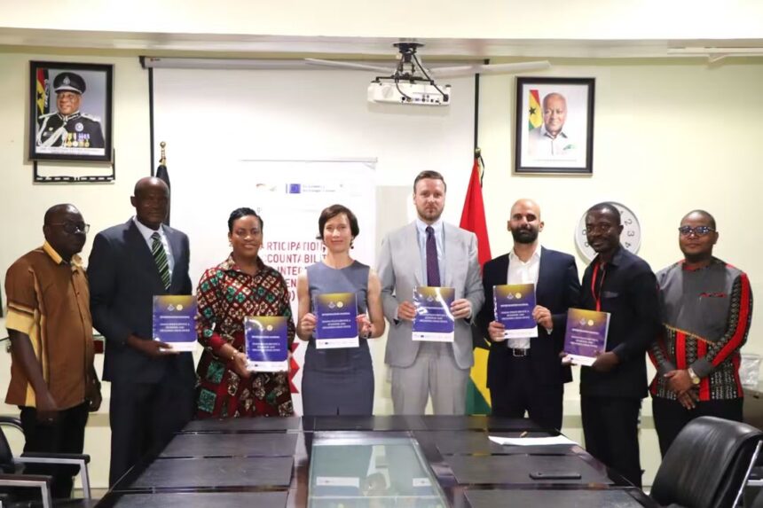 Officials of Ghana Police Service and EOCO collaborate.