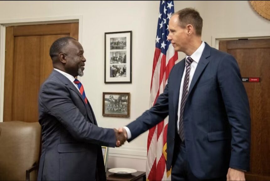 AG Meets US Official at Embassy in Accra.
