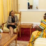 Her Excellency, Zita Benson, left- Gifty Anti-right.