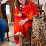 Ambassador Laura Ranelli speaking at the forum for female diplomats.