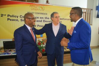 Participants at the African Union's Second Policy Conference on the Nexus between Peace, Security and Development (Tangier Process) in Mombasa,