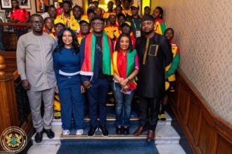 Minister for Sports and Recreation, Kofi Iddi Adams, joined Ghana's High Commissioner to the United Kingdom and Ireland, H.E. Mrs Sabah Zita Benson, prepare ahead og Glasgow 2026 Games