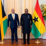 President Mahama and Jamaican Prime Minister Andrew Holness