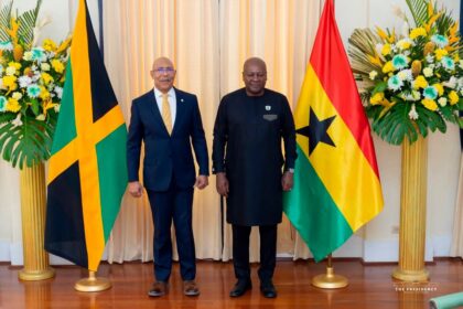 President Mahama and Jamaican Prime Minister Andrew Holness