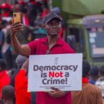 Demonstrators in Accra.