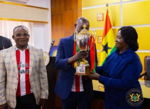 Vice President Receives Democracy Cup on Behalf of President Mahama