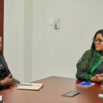 (L-R), IJM Executive Director, Anita Budu with Gender Minister, Dr. Naa Momo Lartey.