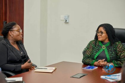 (L-R), IJM Executive Director, Anita Budu with Gender Minister, Dr. Naa Momo Lartey.