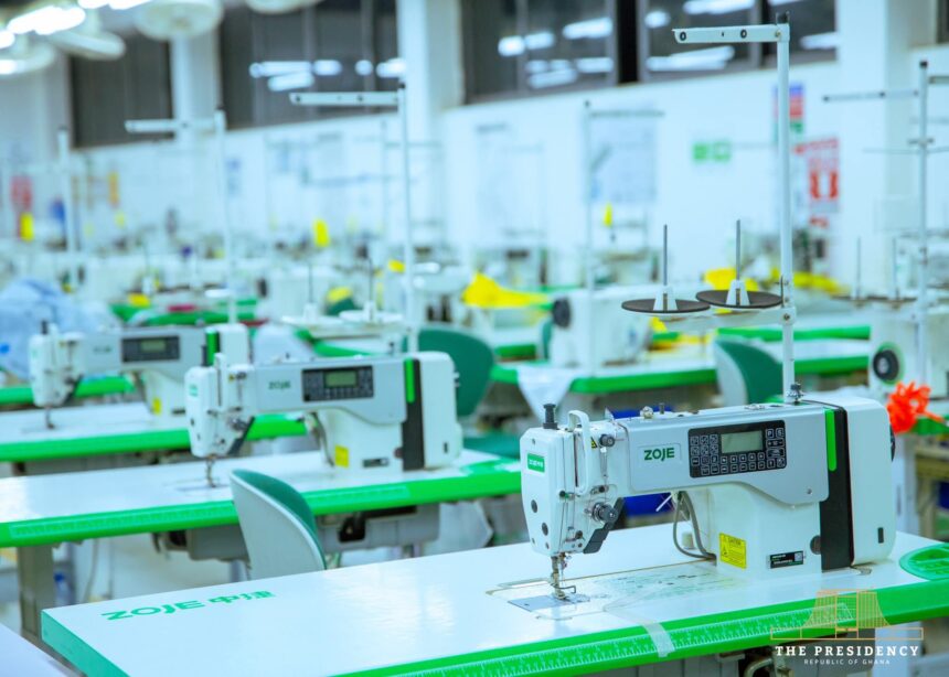 President Mahama commissions Northshore Apparel in Savelugu.