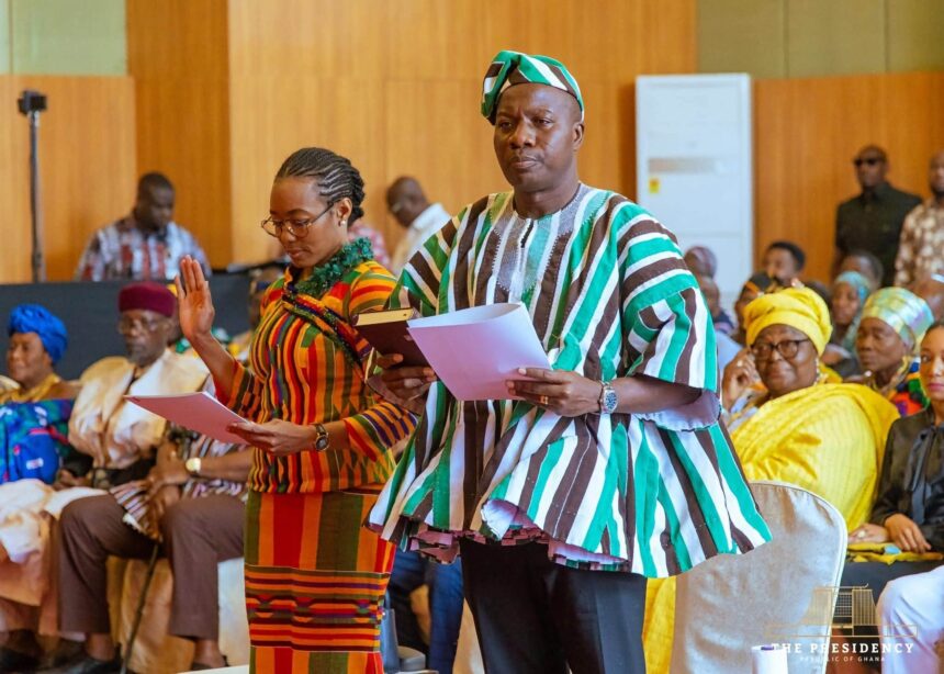 President Mahama Swears In Zanetor Agyeman-Rawlings and Mahama Ayariga as Ministers