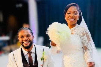 Ghanaian musician and OGB Music boss, Ogidi Brown and Wife Jessica in Italy.